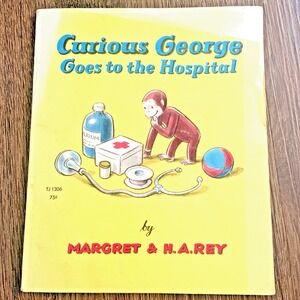 Curious George Hospital Vintage 1971 Scholastic Paperback Margret Rey